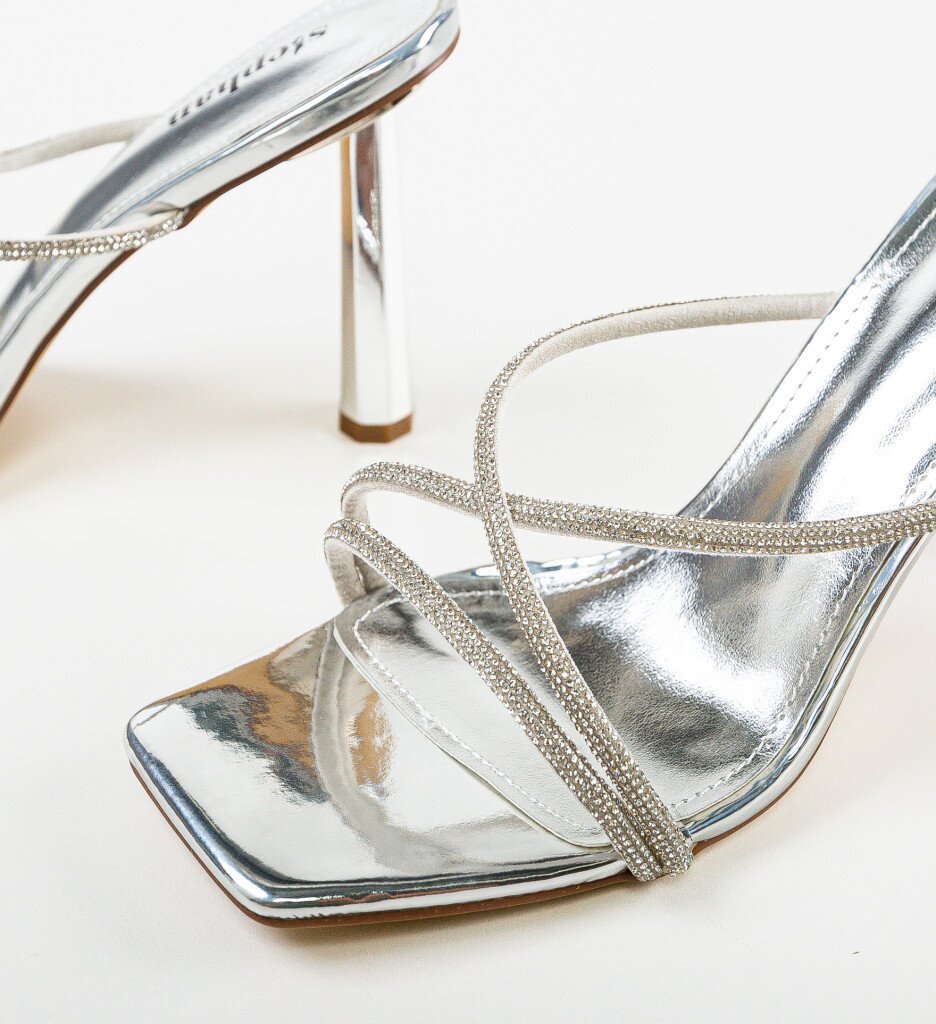 Exist Shoes Сандали на ток Kolorat Сребърни