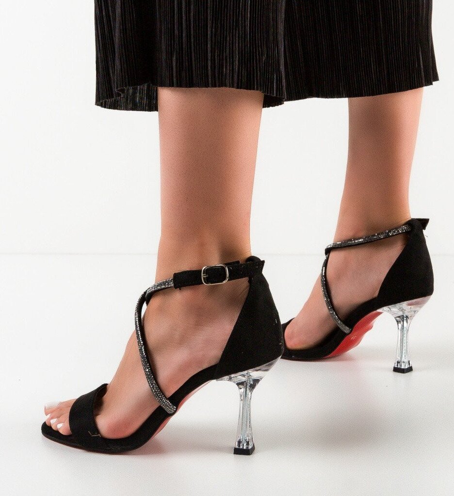 Exist Shoes Сандали на ток Leon Черни