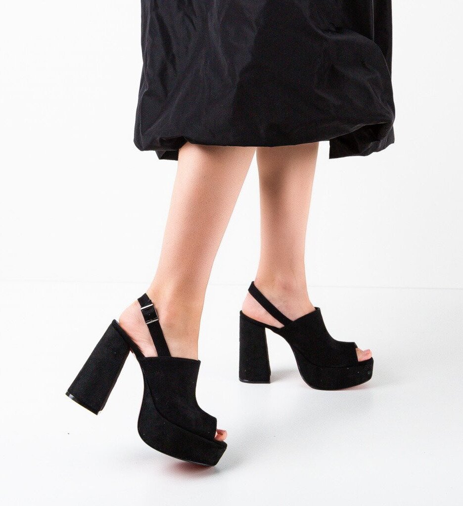 Exist Shoes Сандали на ток Niciera 2 Черни