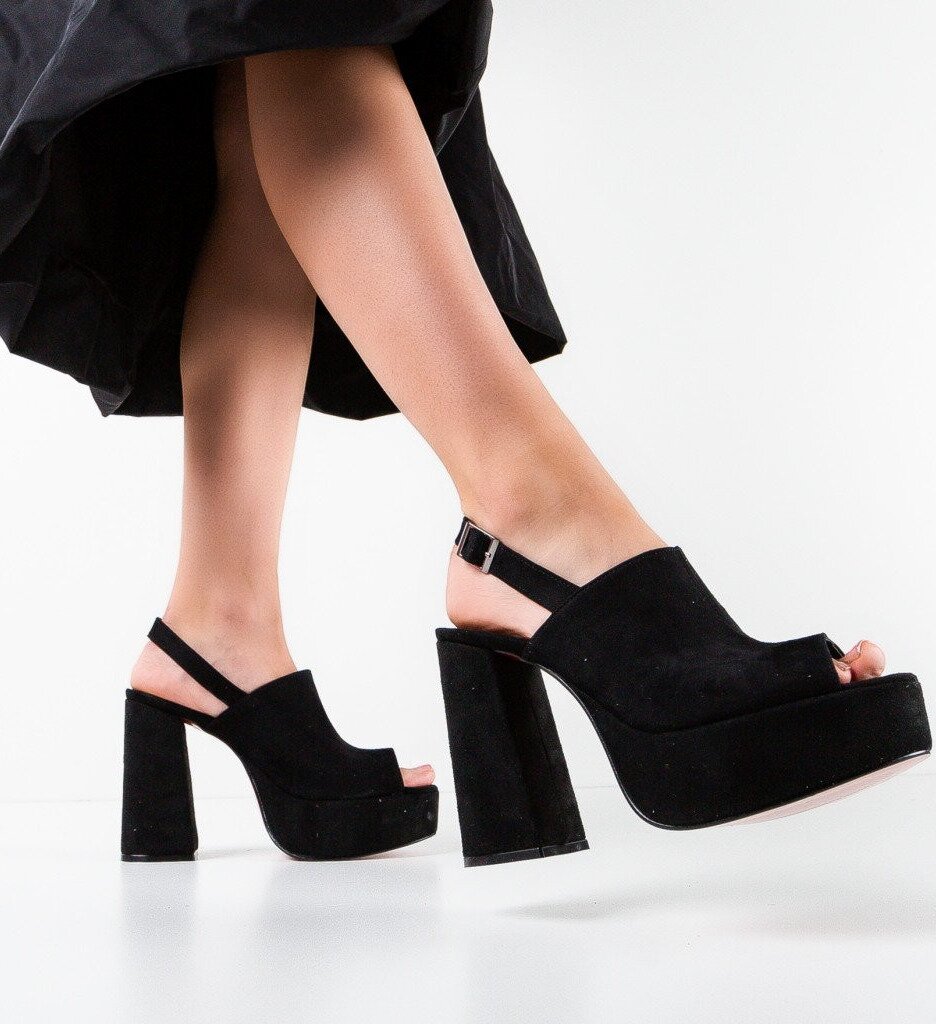 Exist Shoes Сандали на ток Niciera 2 Черни