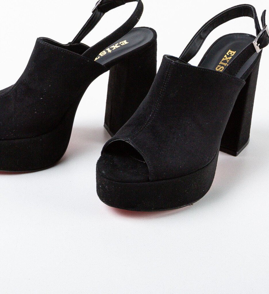 Exist Shoes Сандали на ток Niciera 2 Черни