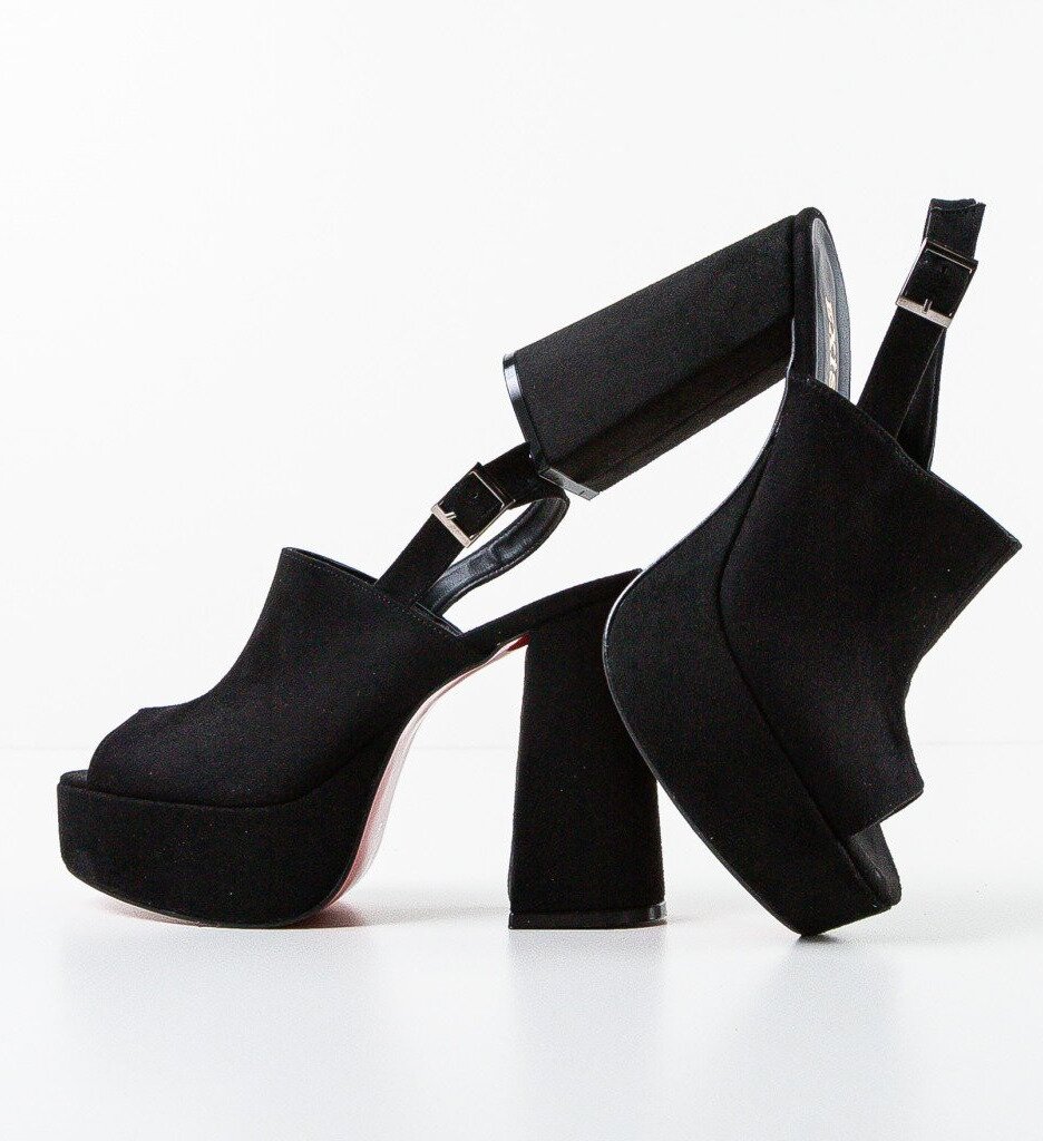 Exist Shoes Сандали на ток Niciera 2 Черни