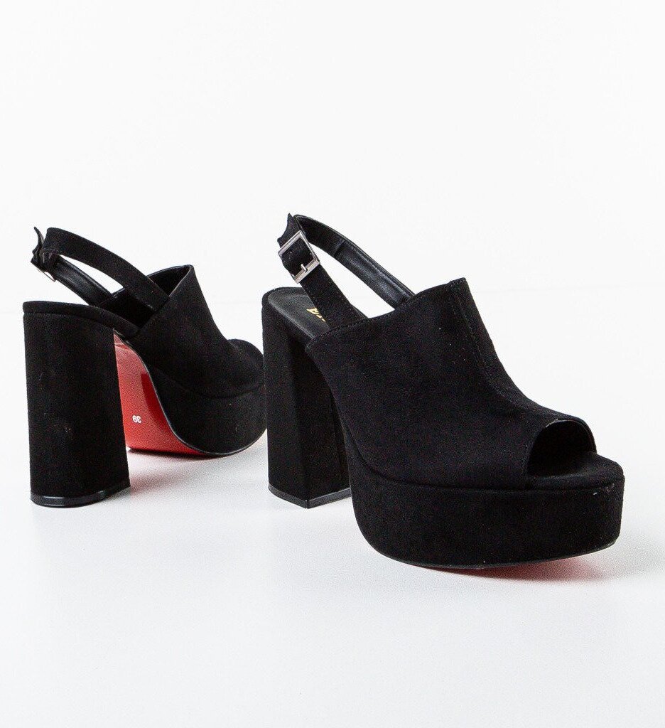 Exist Shoes Сандали на ток Niciera 2 Черни