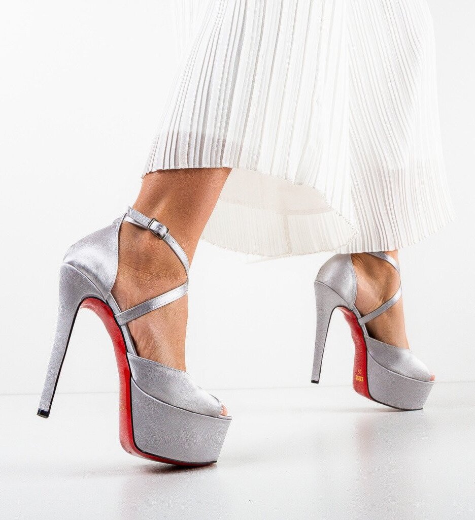 Exist Shoes Сандали на ток Opega Сив