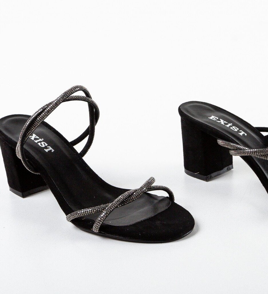 Exist Shoes Сандали на ток Pehas Черни