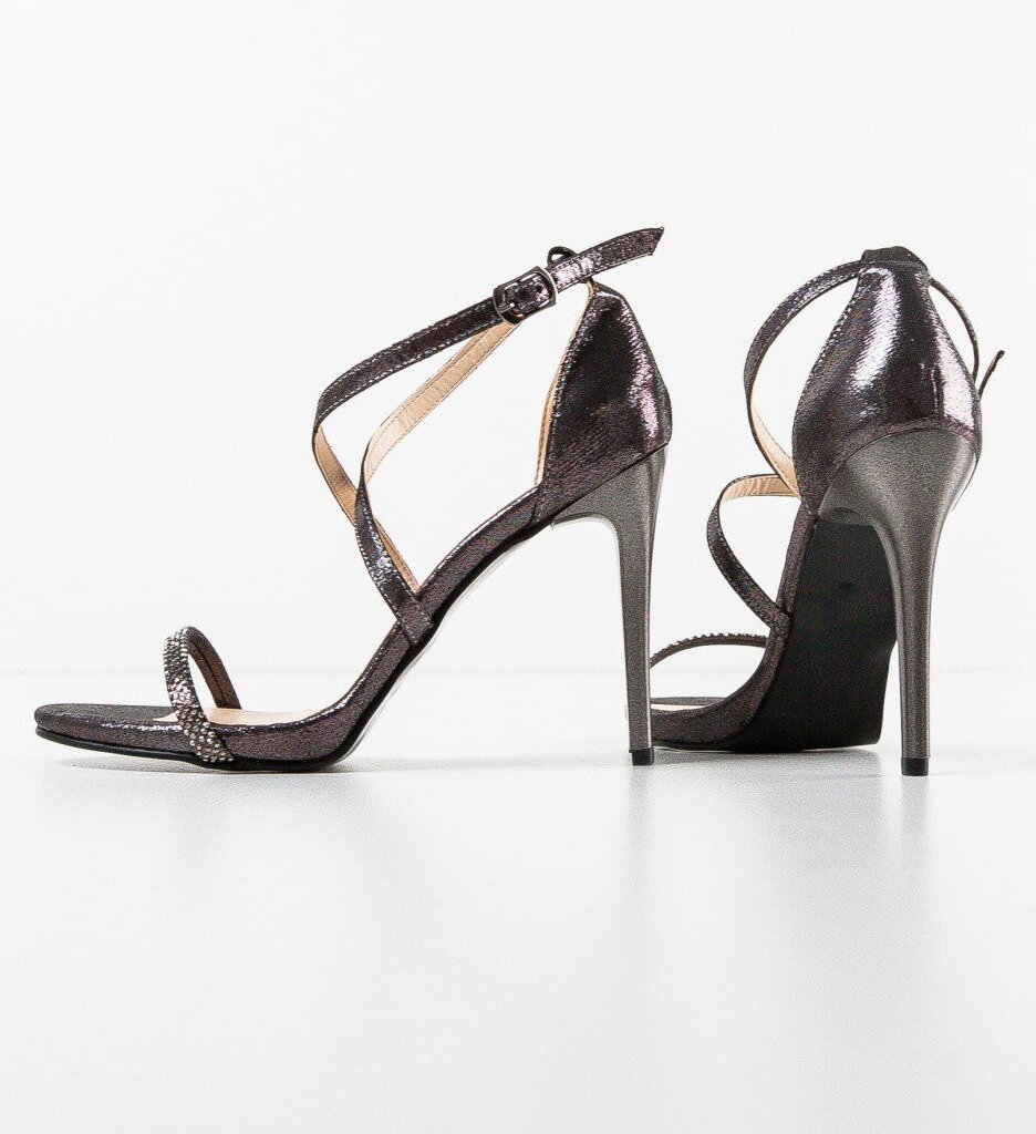 Exist Shoes Сандали на ток Pokabama Сив