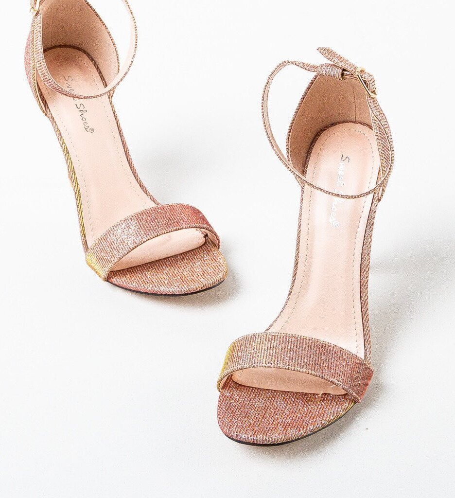 Exist Shoes Сандали на ток Scon Златни