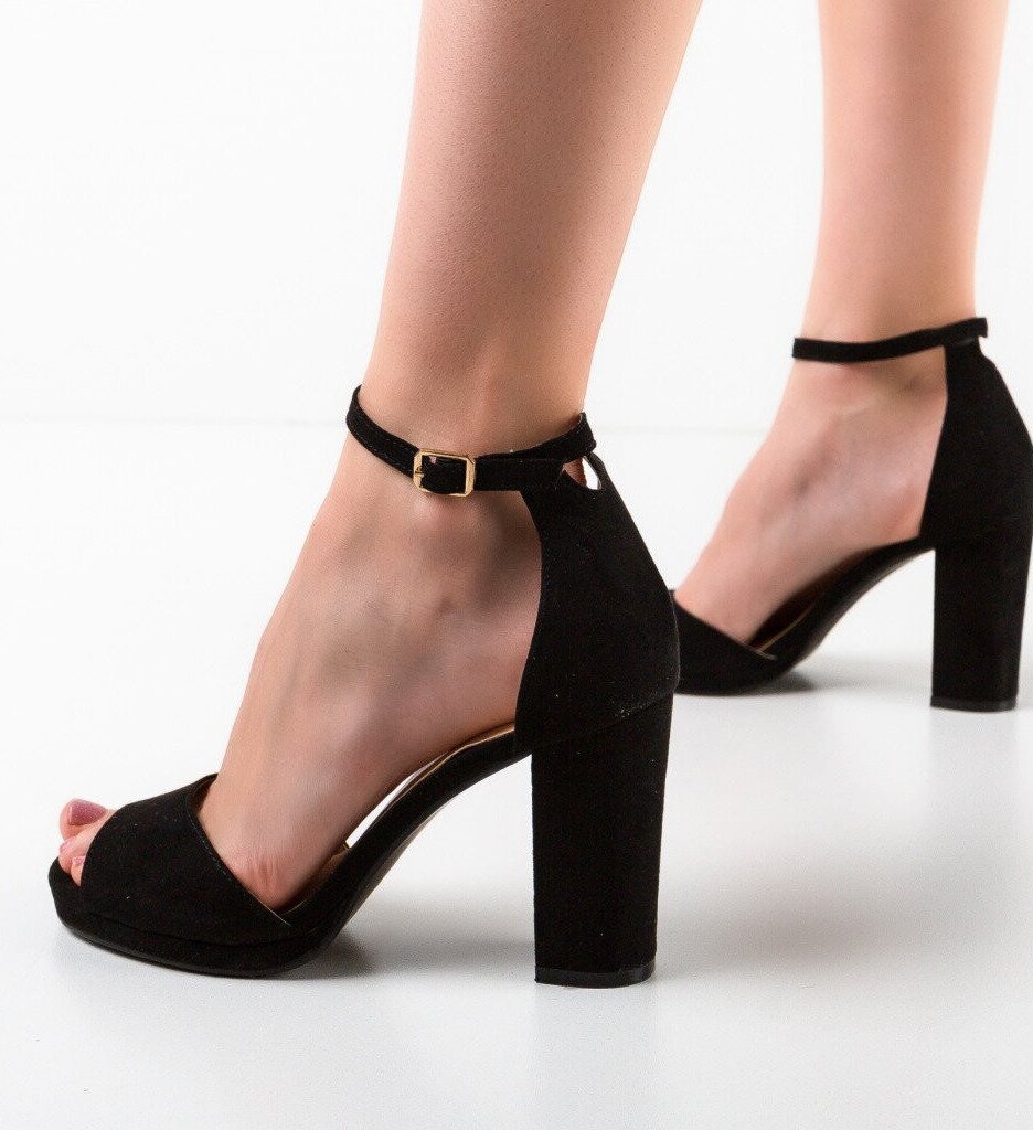 Exist Shoes Сандали на ток Tango Черни