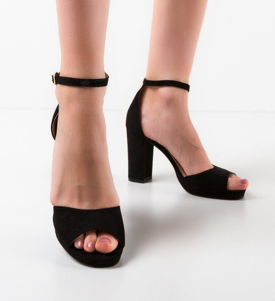 Exist Shoes Сандали на ток Tango Черни