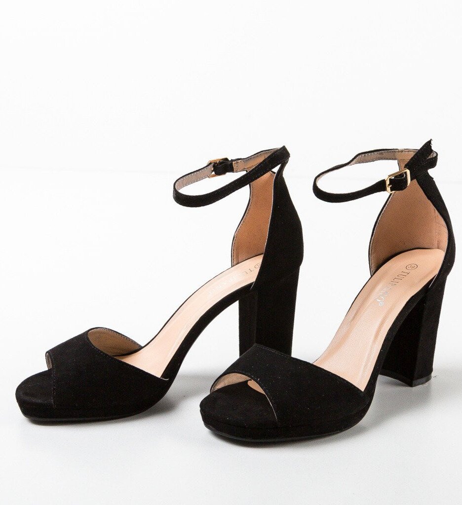 Exist Shoes Сандали на ток Tango Черни