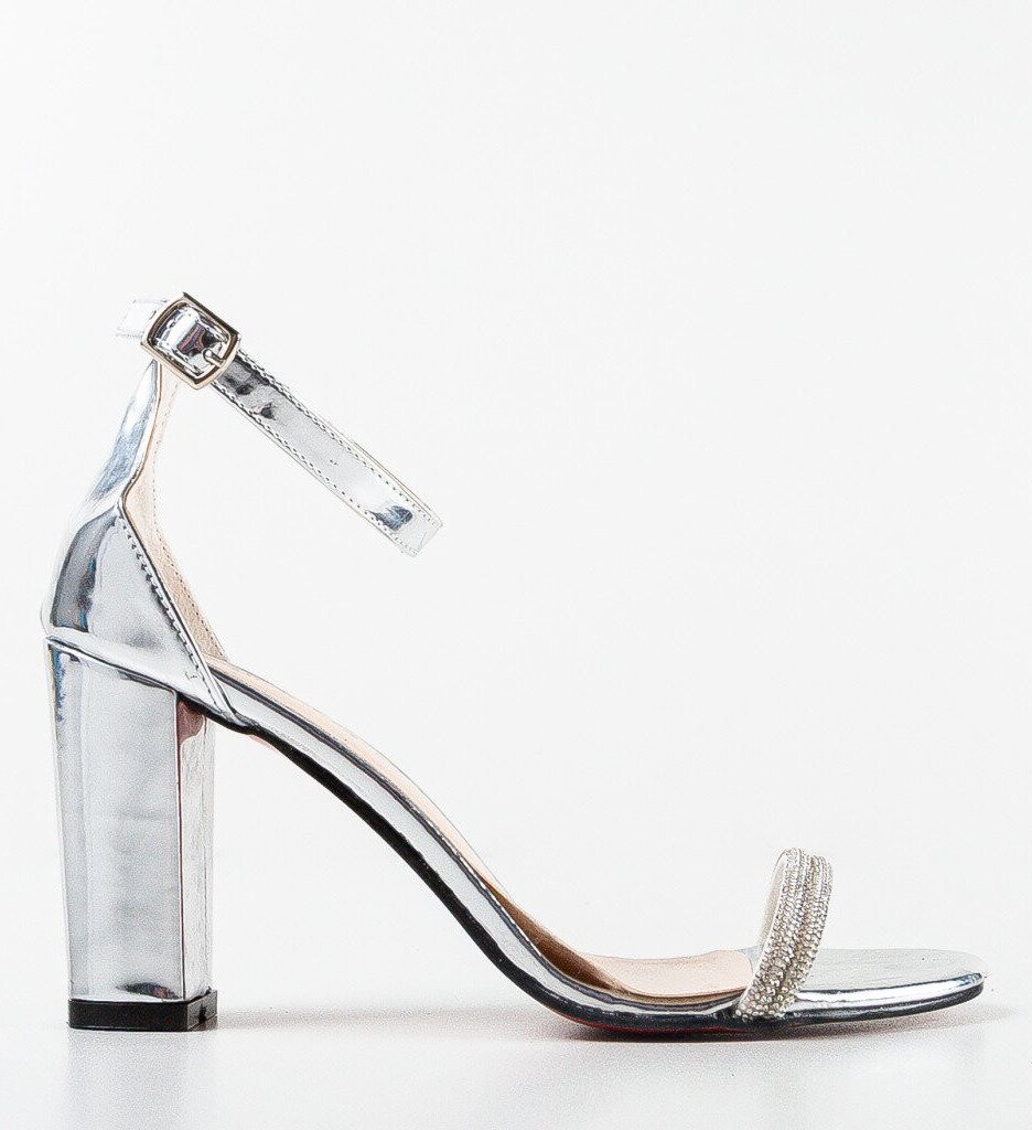Exist Shoes Сандали на ток Taragan Сребърни