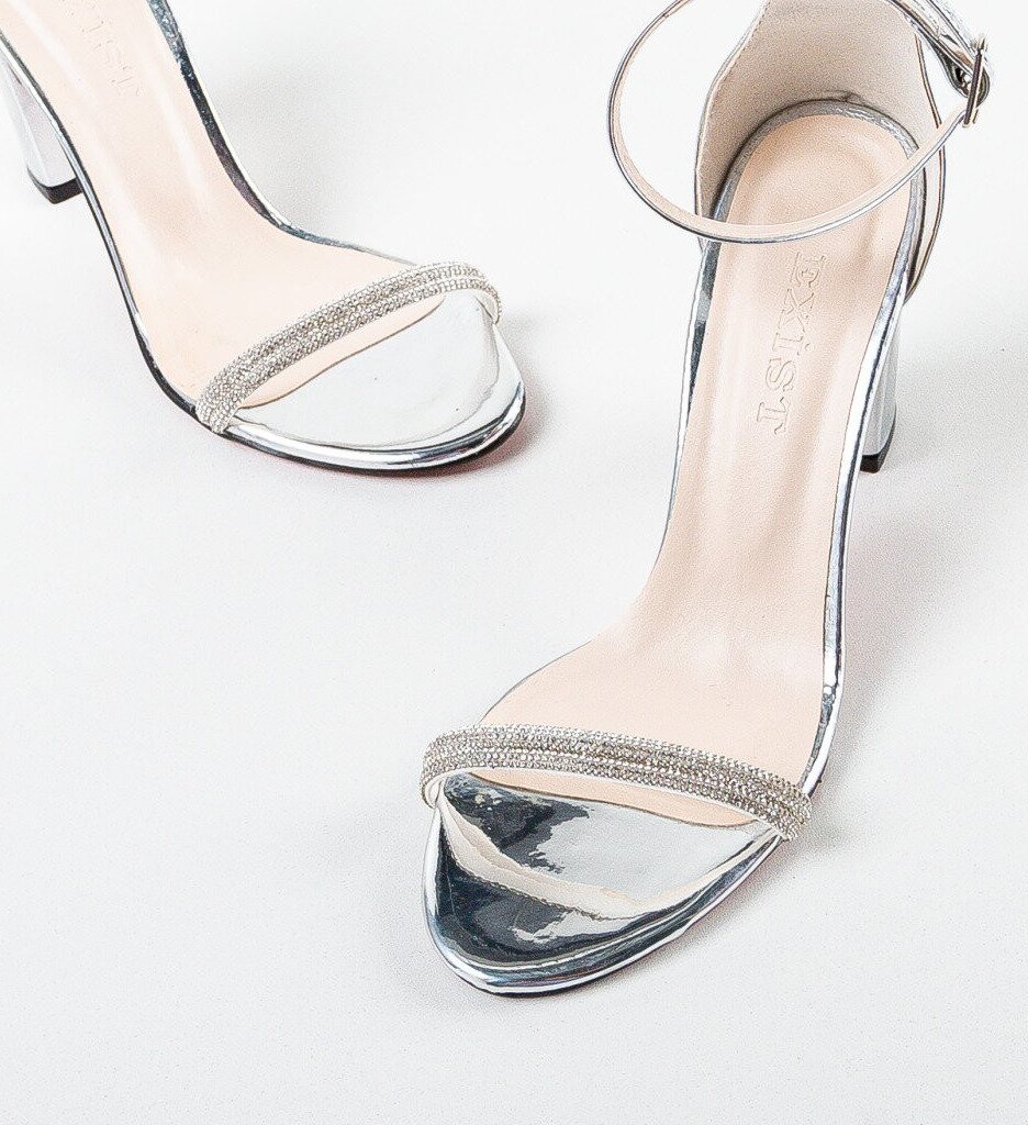 Exist Shoes Сандали на ток Taragan Сребърни