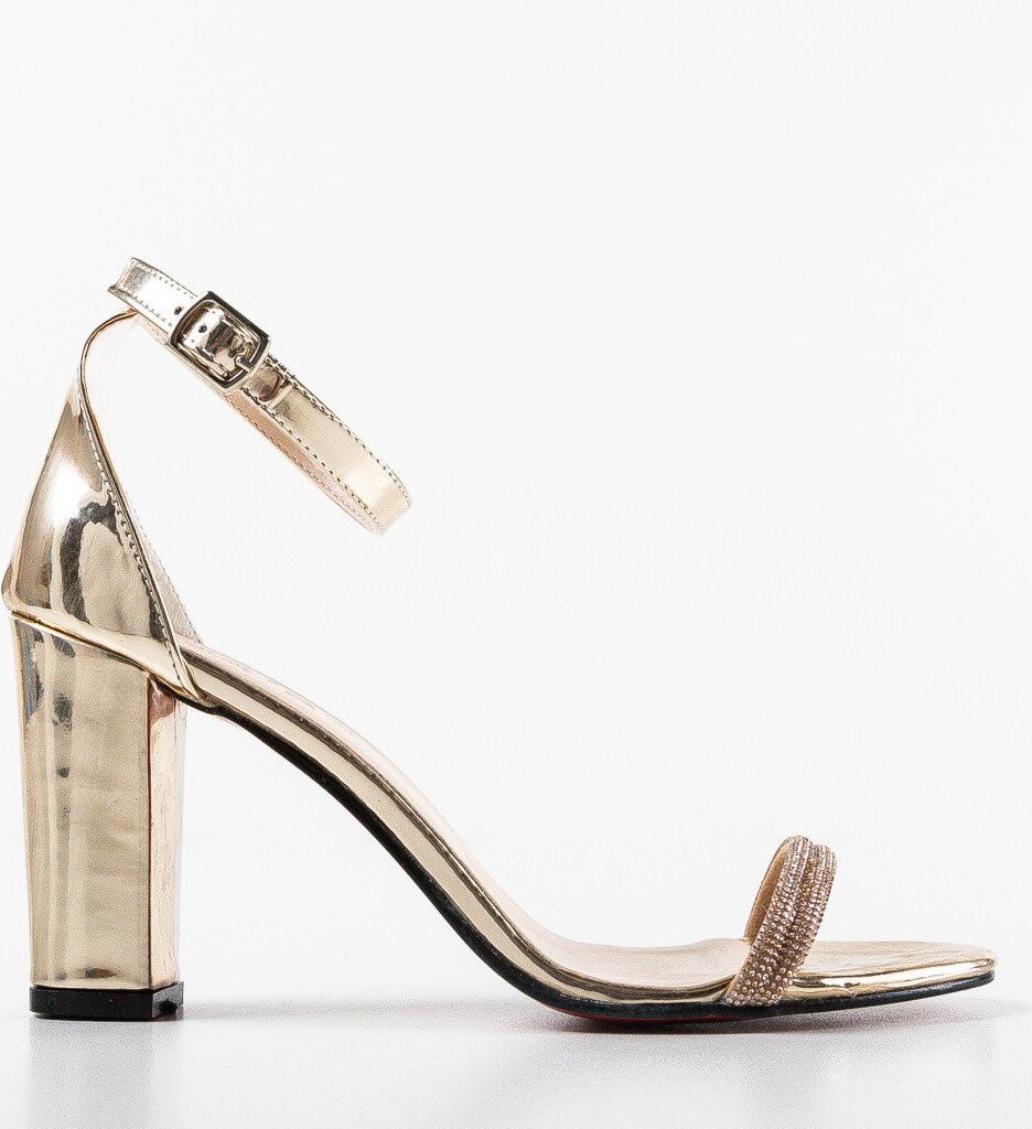 Exist Shoes Сандали на ток Taragan Златни
