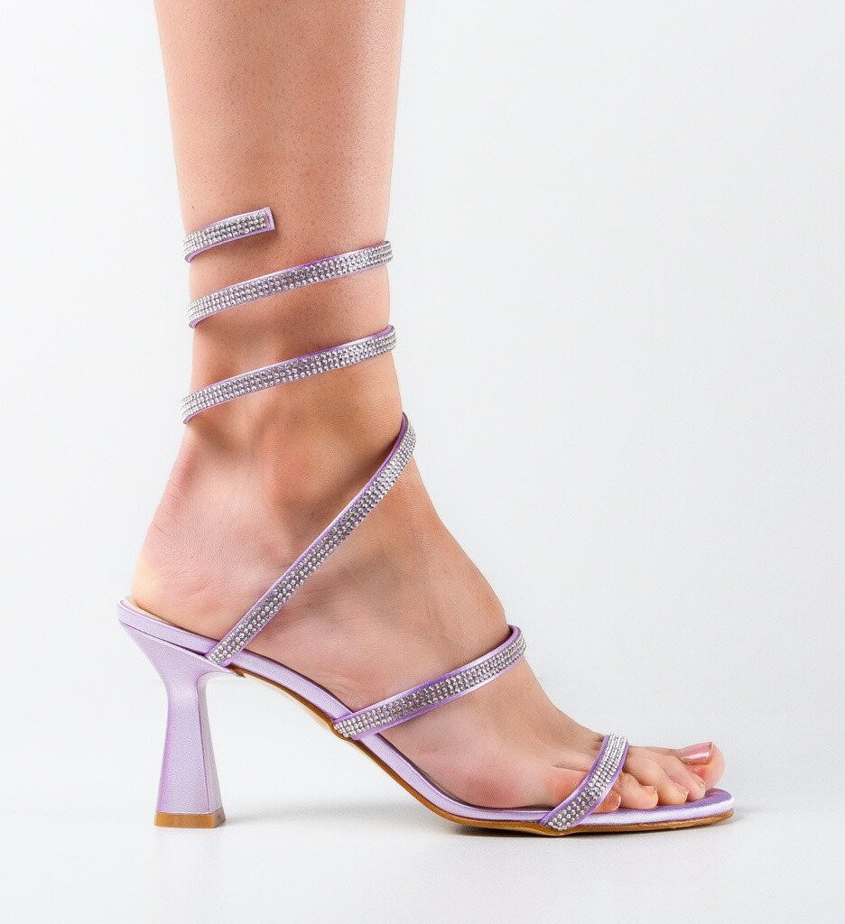 Exist Shoes Сандали на ток Tulmyka Лилав