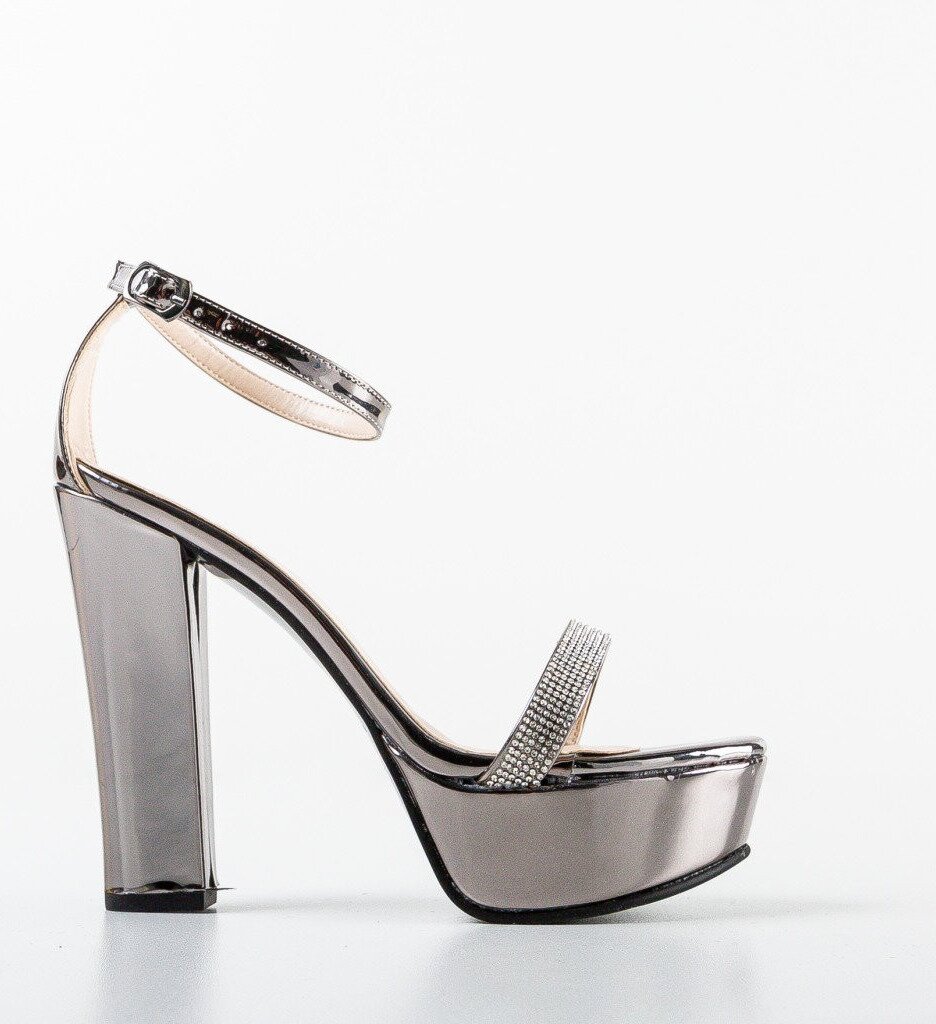 Exist Shoes Сандали на ток Uzika Сив