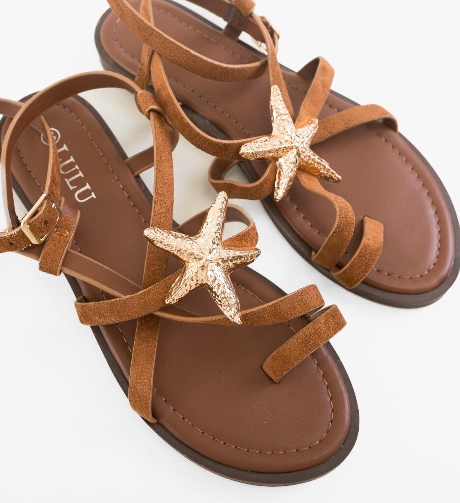 LULU Сандали Star Кафяв