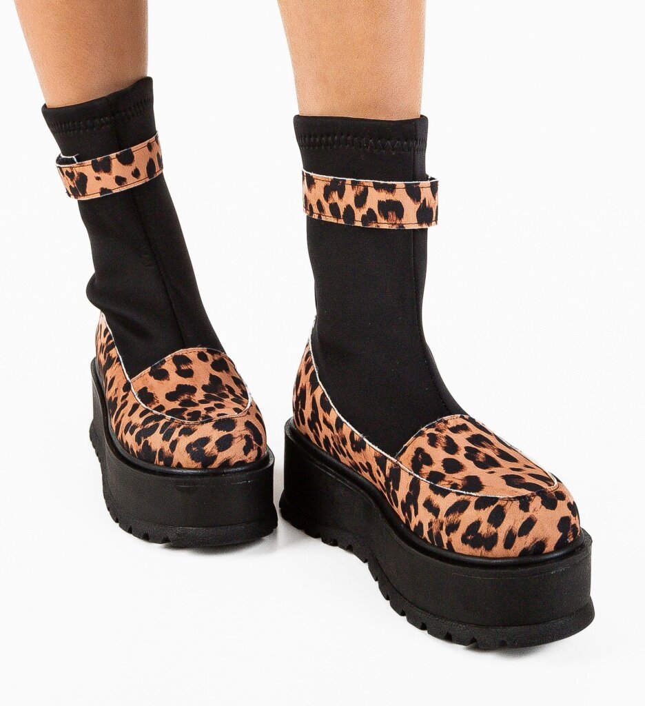 Wow Shoes Боти Azra Анимал принт
