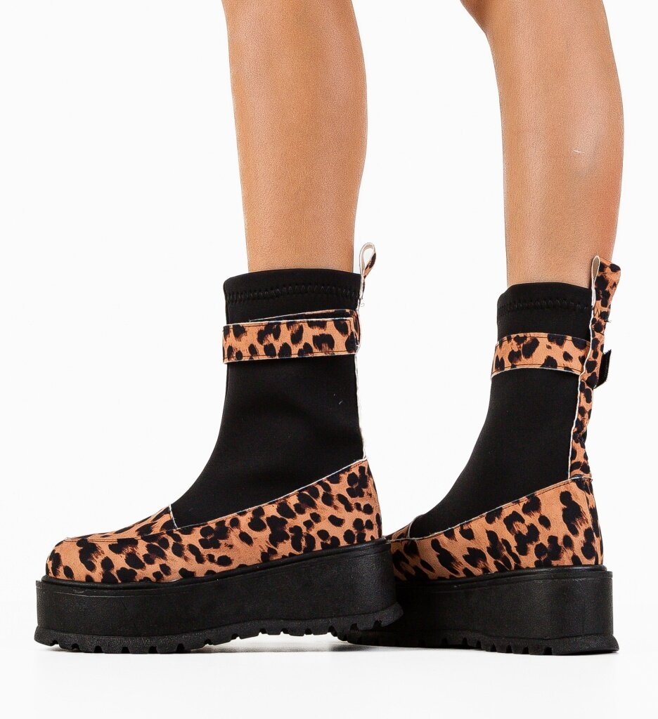 Wow Shoes Боти Azra Анимал принт