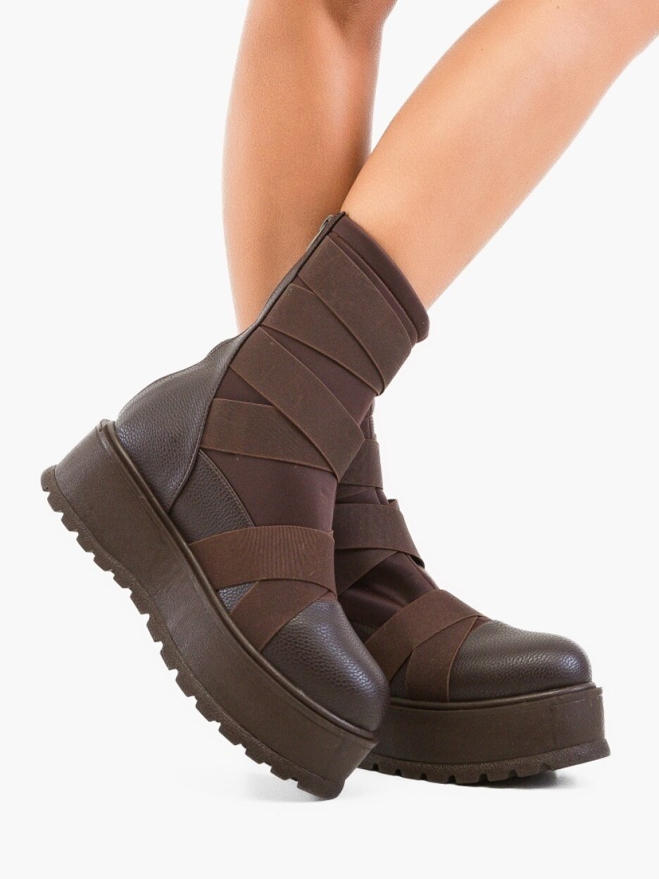 Wow Shoes Боти Eugenio Кафяв