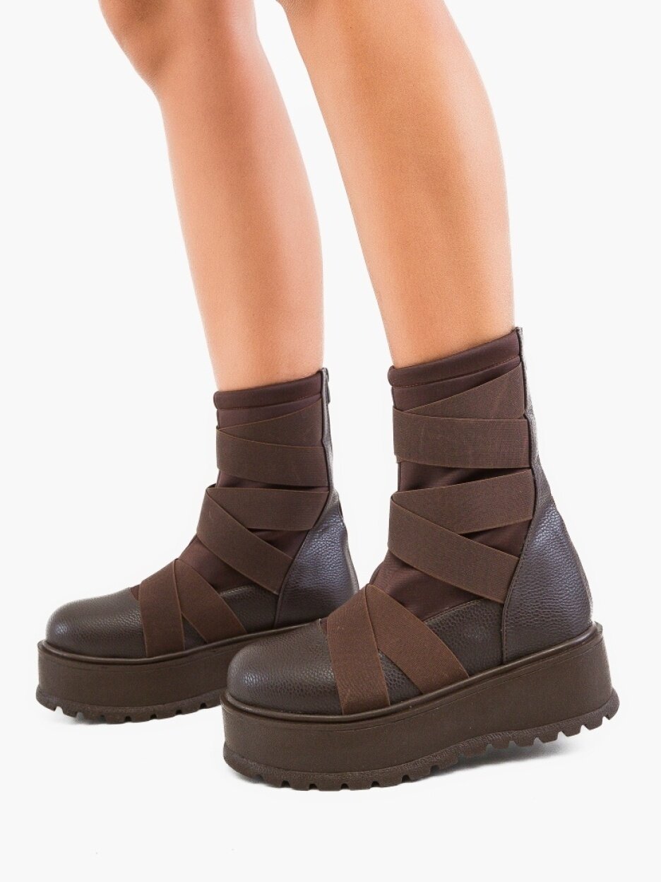 Wow Shoes Боти Eugenio Кафяв