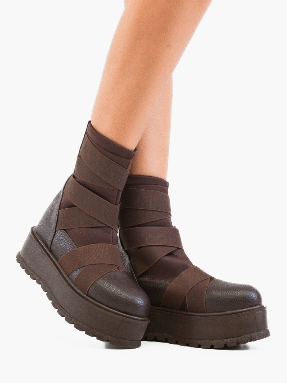 Wow Shoes Боти Eugenio Кафяв