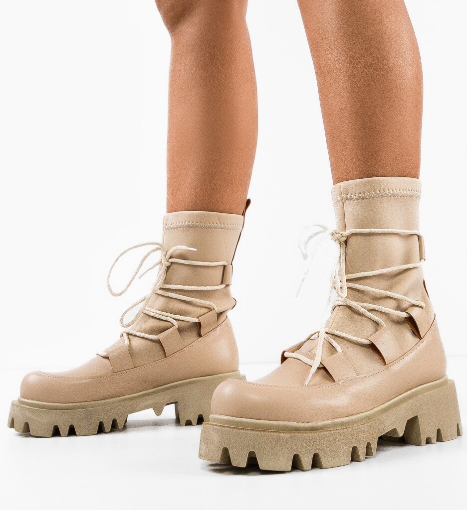 Wow Shoes Боти Henena Бежов