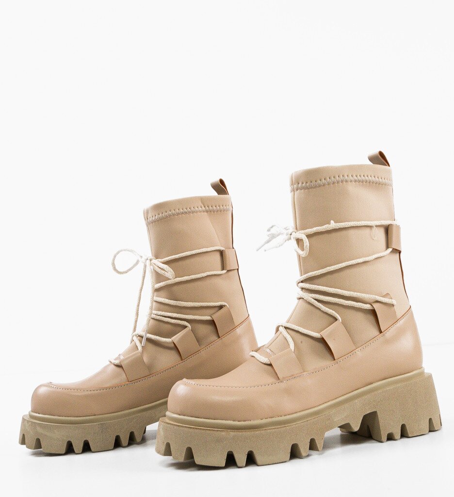 Wow Shoes Боти Henena Бежов