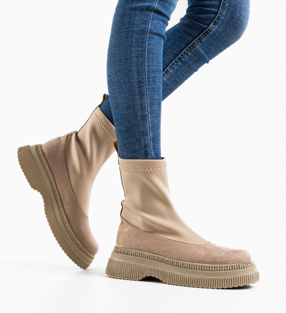 Wow Shoes Боти Herma Бежов