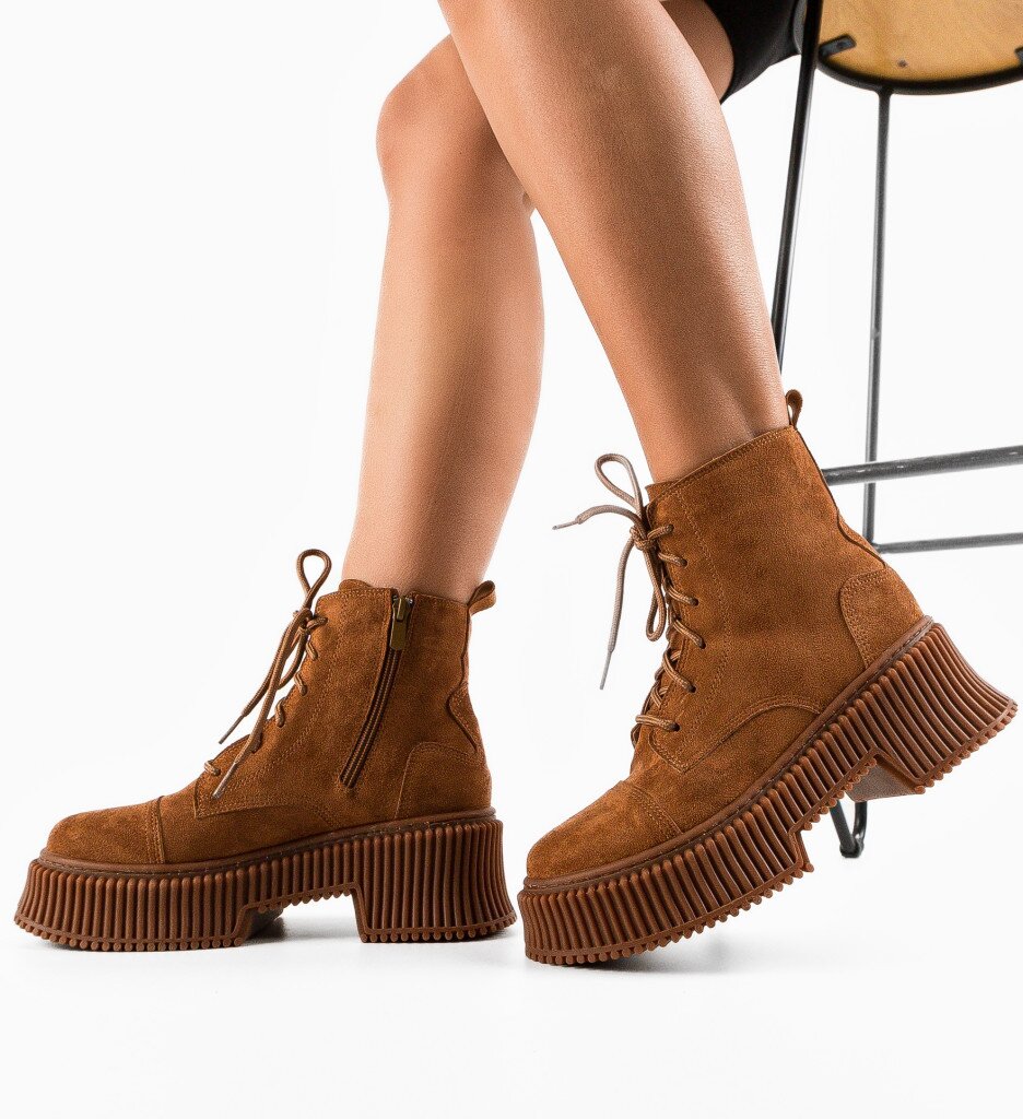 Wow Shoes Боти Lanaz Кафяв