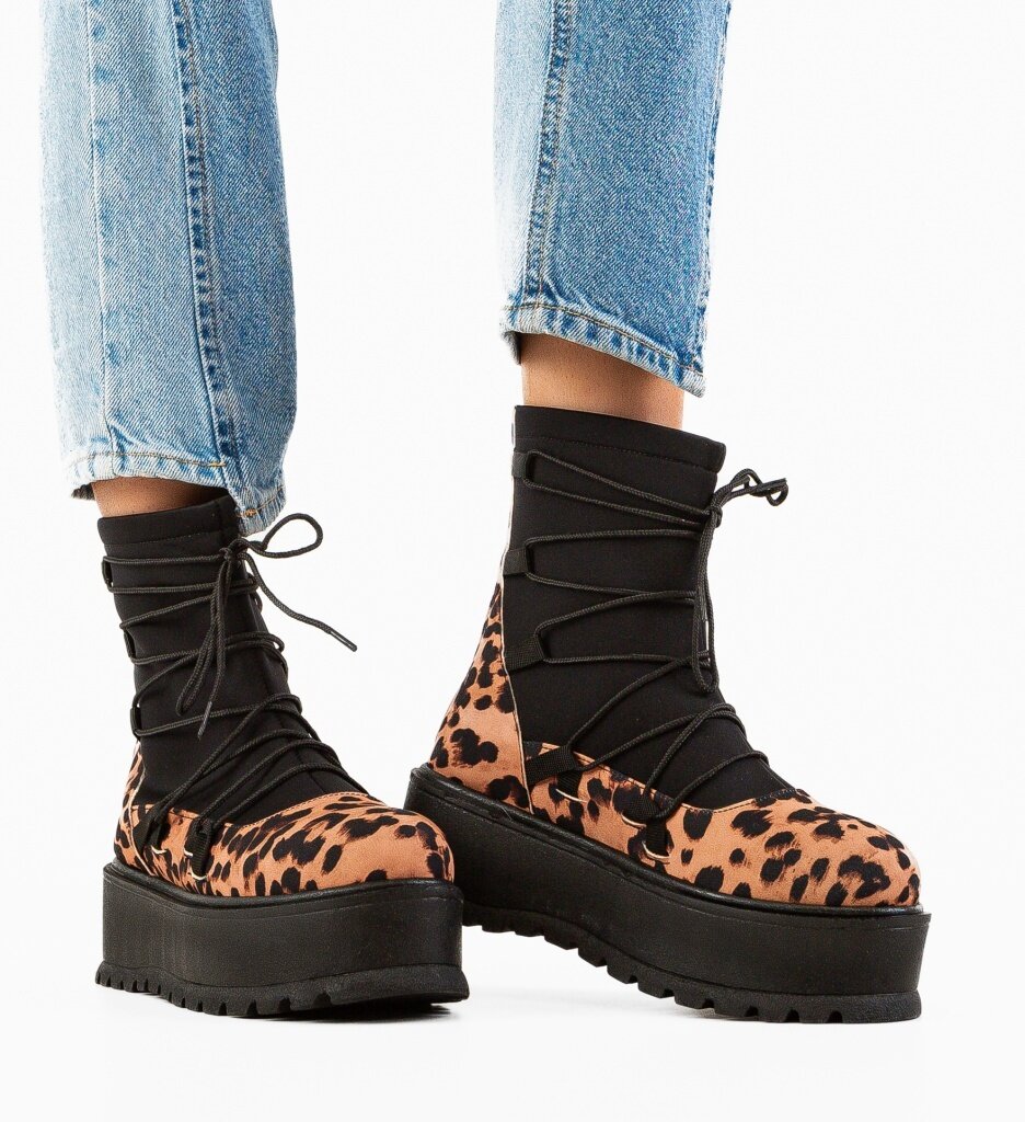 Wow Shoes Боти Ligeia Анимал принт