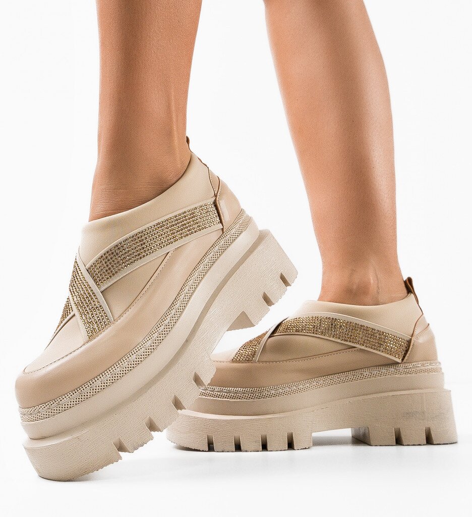 Wow Shoes Ежедневни Silkine Бежов