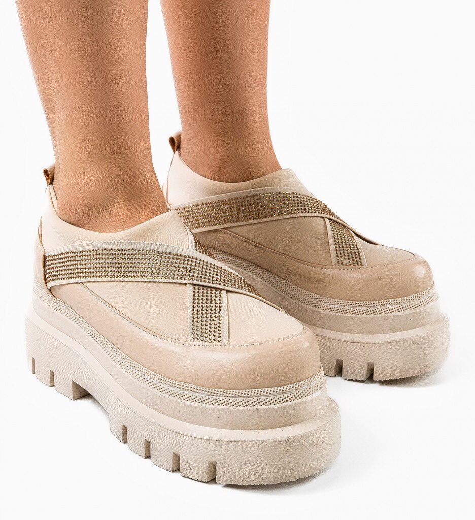 Wow Shoes Ежедневни Silkine Бежов