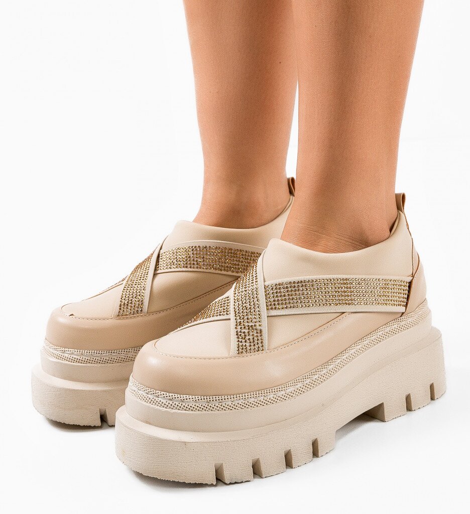 Wow Shoes Ежедневни Silkine Бежов