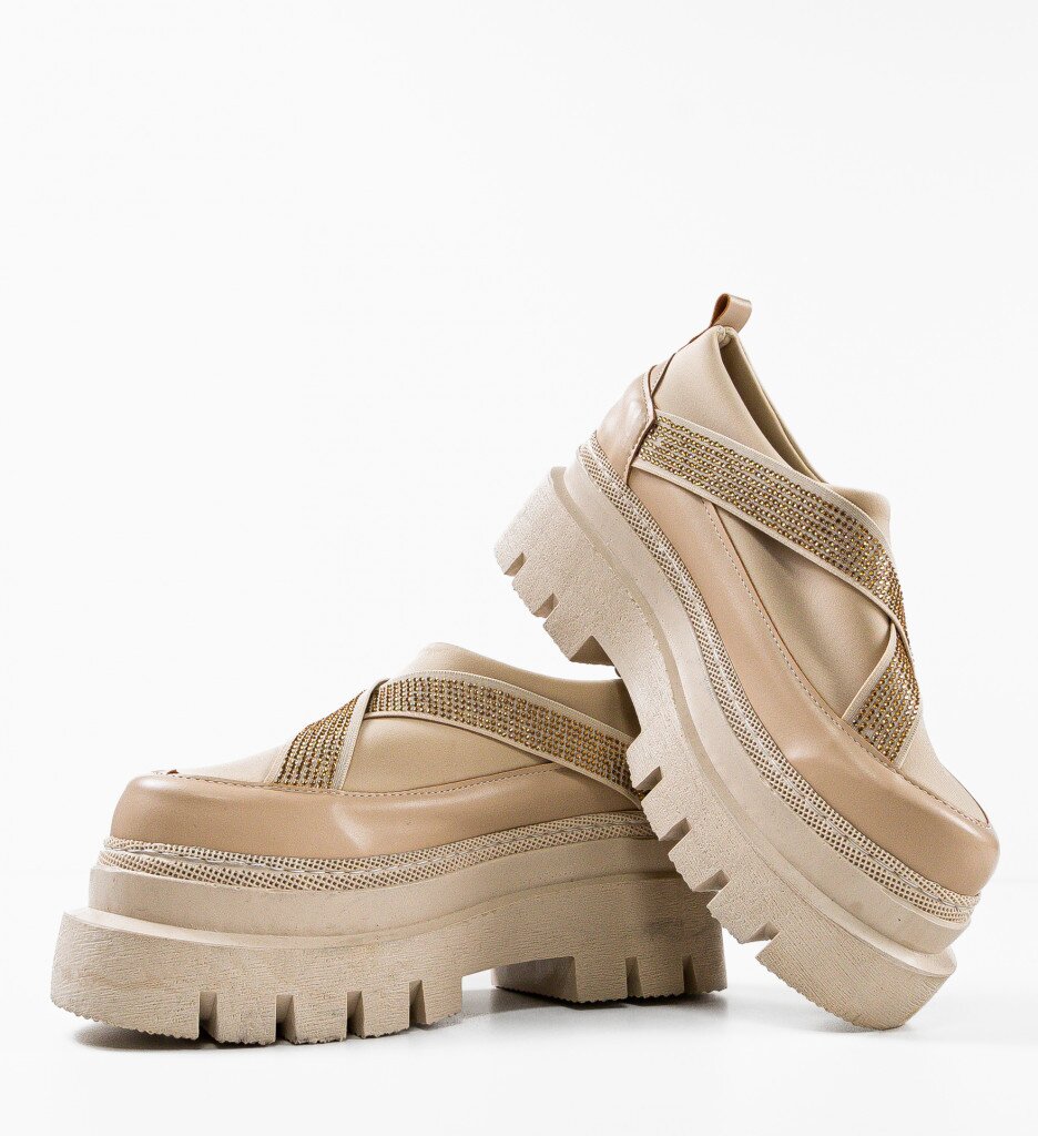 Wow Shoes Ежедневни Silkine Бежов