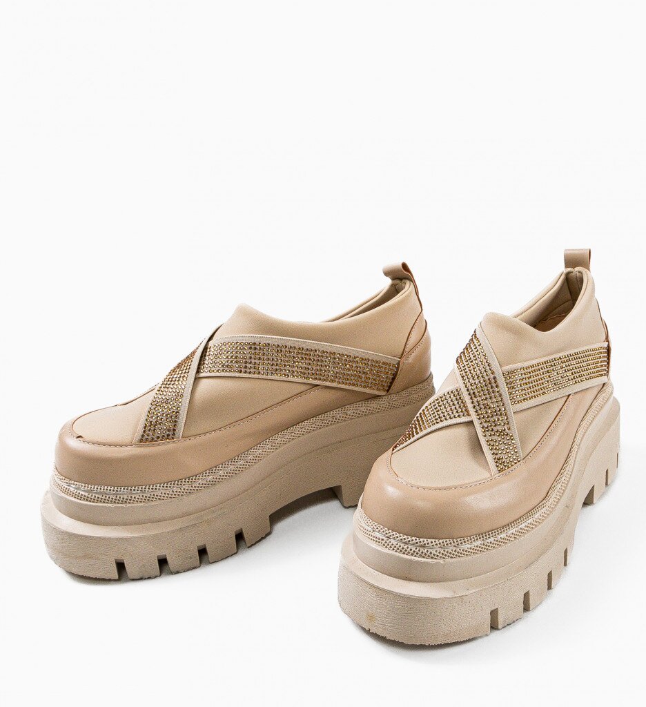 Wow Shoes Ежедневни Silkine Бежов