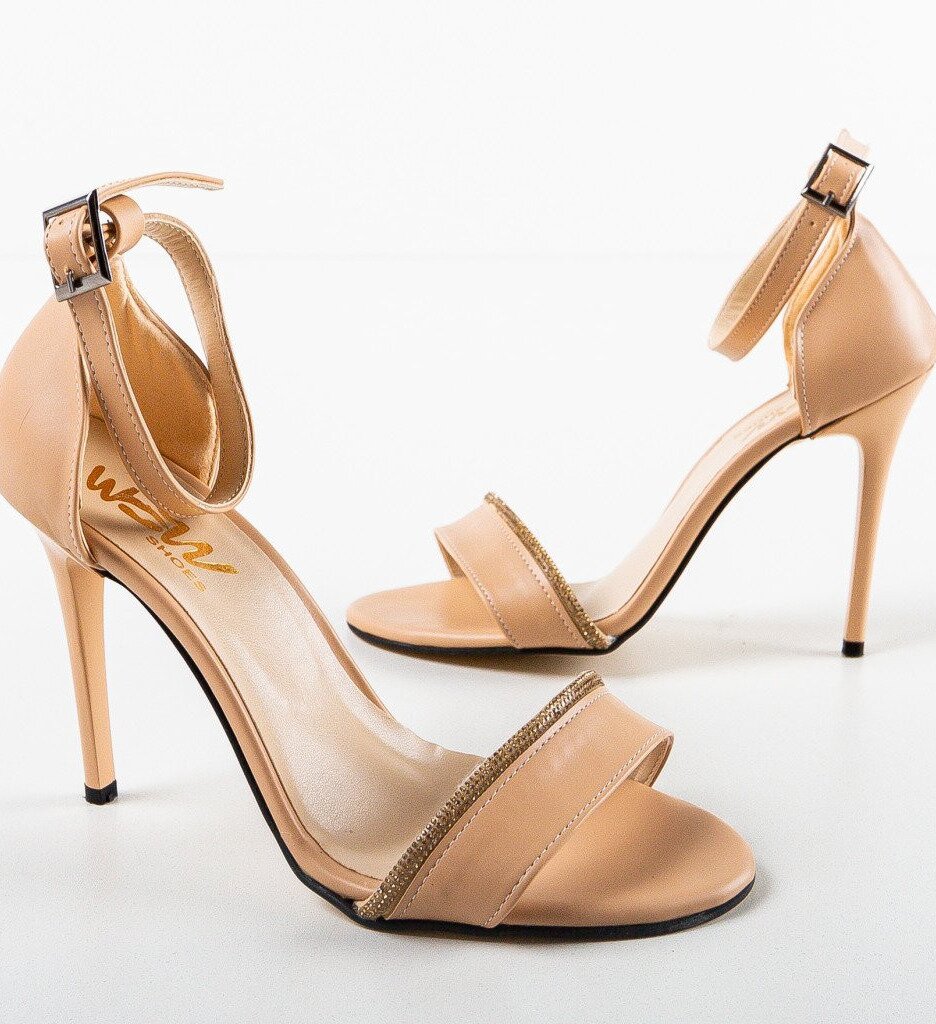 Wow Shoes Сандали на ток Cassius Бежов