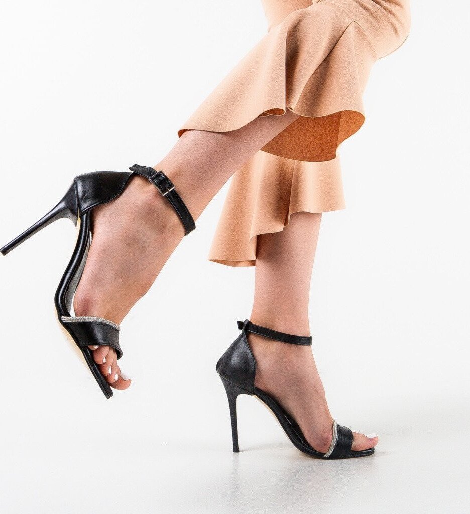 Wow Shoes Сандали на ток Cassius Черни