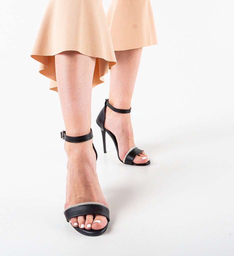 Wow Shoes Сандали на ток Cassius Черни