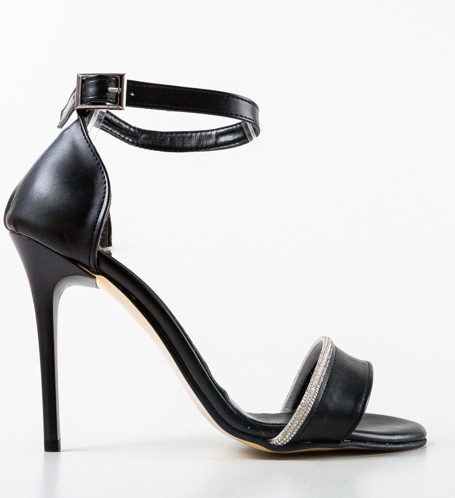 Wow Shoes Сандали на ток Cassius Черни