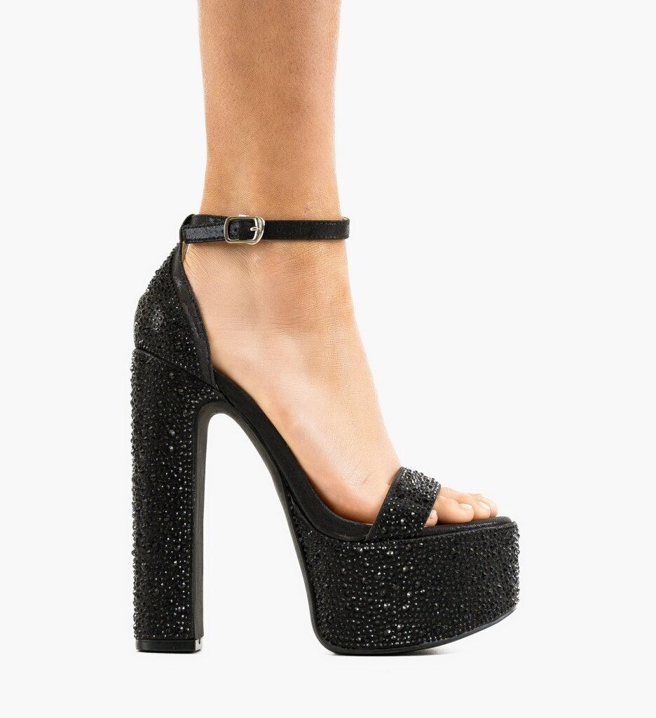 Wow Shoes Сандали на ток Courser Черни