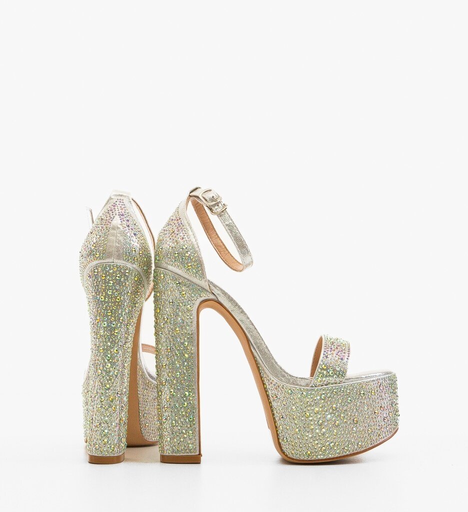 Wow Shoes Сандали на ток Courser Сребърни