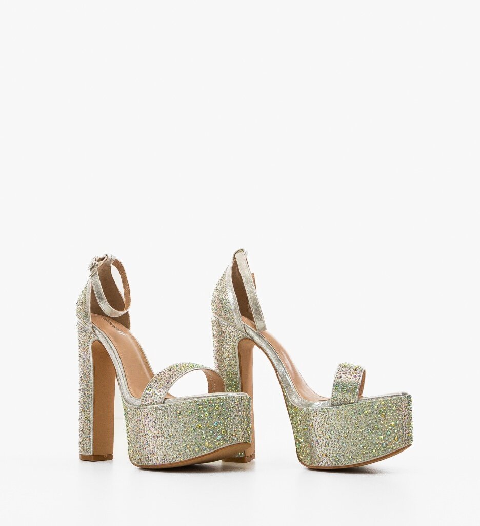 Wow Shoes Сандали на ток Courser Сребърни