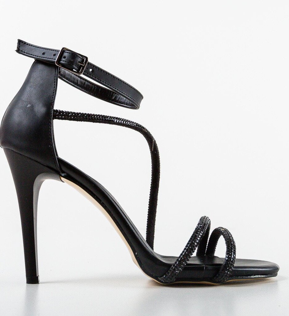 Wow Shoes Сандали на ток Fasaj 3 Черни