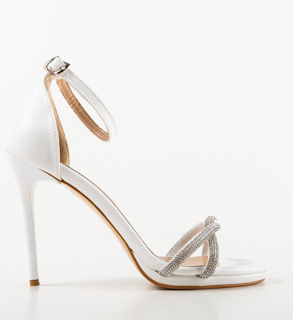 Wow Shoes Сандали на ток Flam Бели
