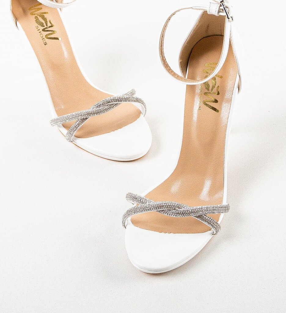 Wow Shoes Сандали на ток Flam Бели