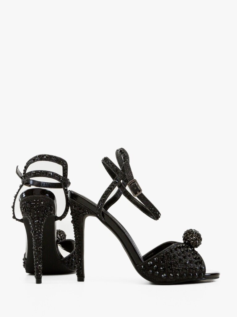 Wow Shoes Сандали на ток Genetor 2 Черни