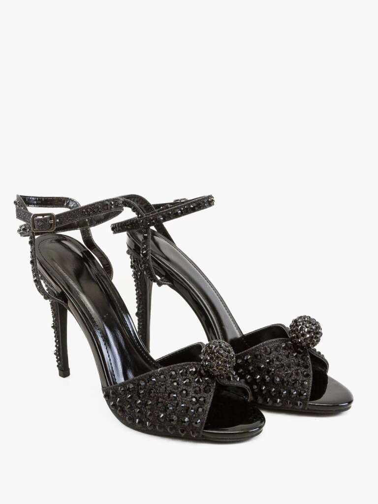 Wow Shoes Сандали на ток Genetor 2 Черни