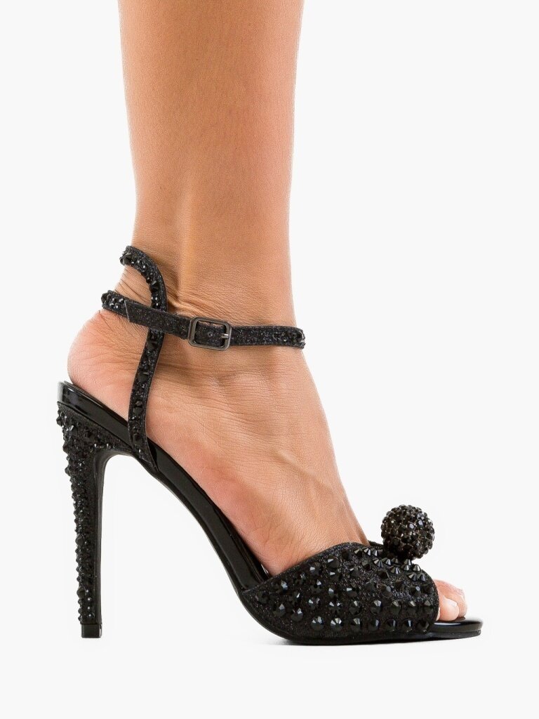 Wow Shoes Сандали на ток Genetor 2 Черни