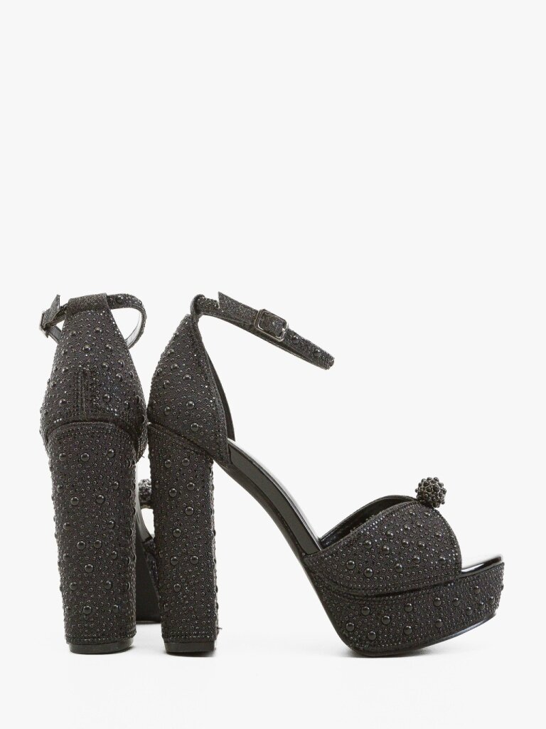 Wow Shoes Сандали на ток Gruyah Черни