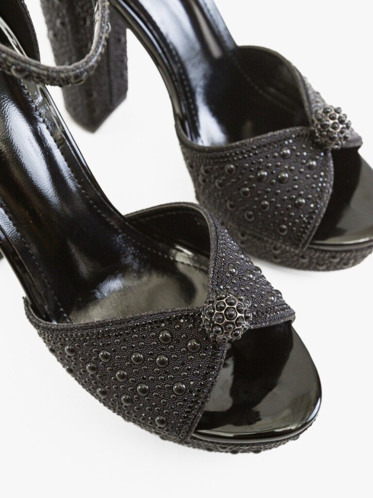 Wow Shoes Сандали на ток Gruyah Черни
